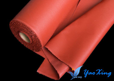 Tela revestida de la fibra de vidrio del silicón rojo para la cortina del fuego y la junta flexible