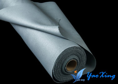 El silicón de alta temperatura gris cubrió la tela de la fibra de vidrio inflamable