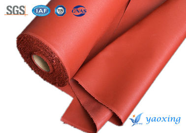 El silicón de soldadura rojo de la cortina cubrió el paño de cristal incombustible e impermeable