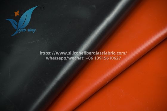 0Tejido de cortina a prueba de fuego de.4 mm revestido de silicona textura suave