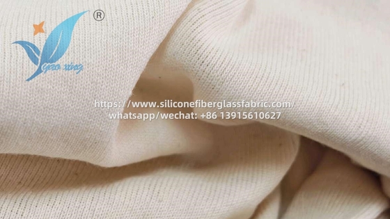 Tejidos de algodón trenzado a prueba de fuego de color blanco crema