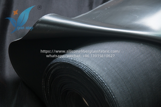 0.4mm Tejido de cortina de silicona a prueba de fuego ligero