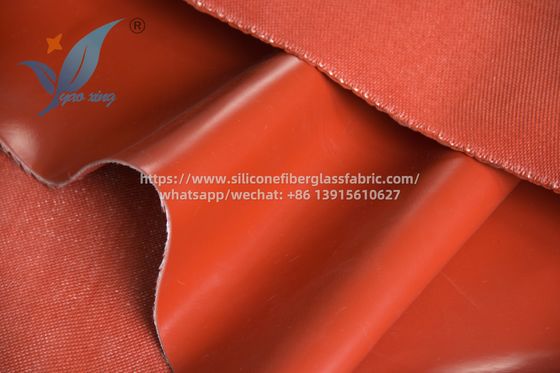 Tejido de silicona rojo a prueba de fuego resistente a 200 grados Celsius para carcasas industriales