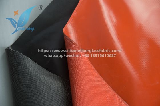 0Tejido de cortina a prueba de fuego de.4 mm revestido de silicona textura suave
