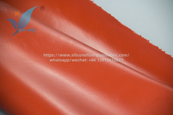 Tejido de fibra de vidrio recubierto de silicona para altas temperaturas -40°C a 200°C
