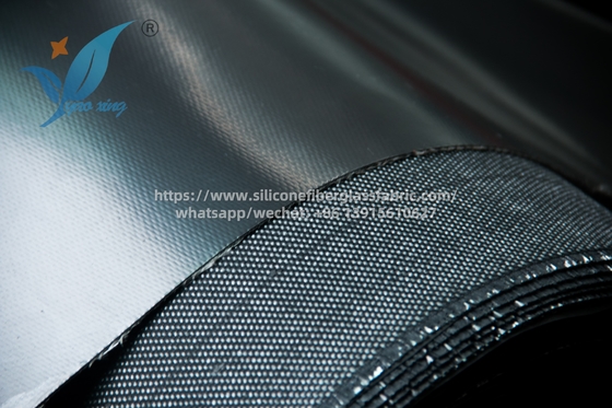 Manta de soldadura de fibra de vidrio recubierta de caucho de silicona de 1 mm, tela ignífuga