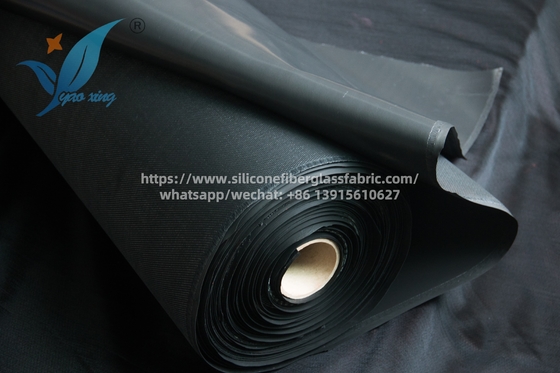 Manta de soldadura de fibra de vidrio recubierta de caucho de silicona de 1 mm, tela ignífuga