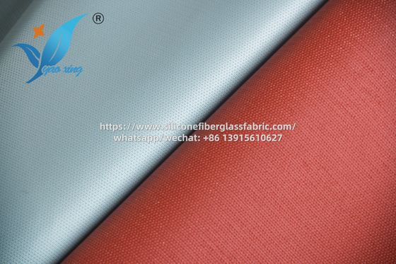 Tela de fibra de vidrio de silicona ignífuga de 0,6 mm para conexiones de conductos
