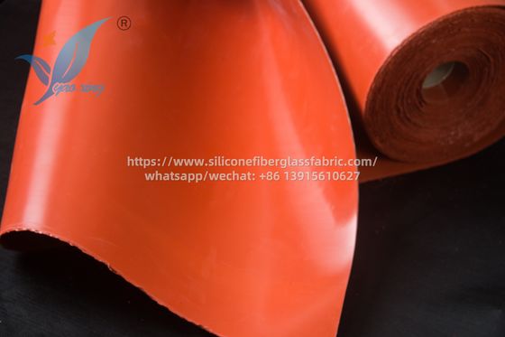 Tejido de fibra de vidrio recubierto de silicona para altas temperaturas -40°C a 200°C