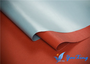 La goma de silicona roja cubrió la tela de la fibra de vidrio para las mantas de la cortina y del fuego de humo