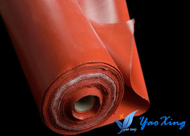 tela revestida lados laterales y dobles una de la fibra de vidrio del silicón incombustible de 1.5m m