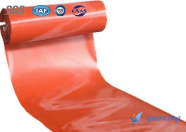Tela revestida de la fibra de vidrio del silicón rojo para los trabajos de la prevención contra los incendios