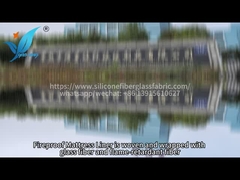 Capa de colchón de recubrimiento de tejido de punto blanco a prueba de fuego