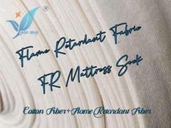 Encapsulación de colchón de esponja de tejido de algodón resistente al fuego